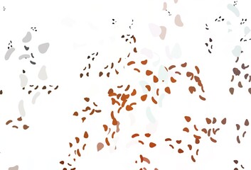 Light orange vector pattern with chaotic shapes.