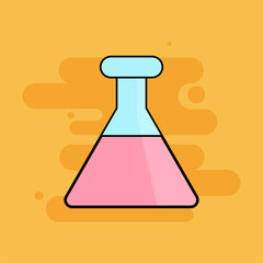 Chemical tool back to school picture icon - Vector