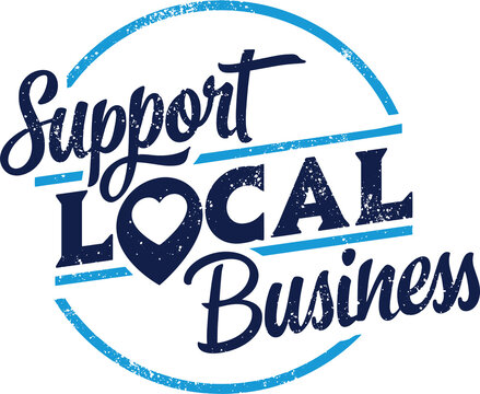 Support Local Businesses Vintage Stamp