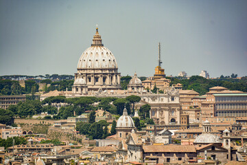 Fototapeta na wymiar rome and vatican panoramics