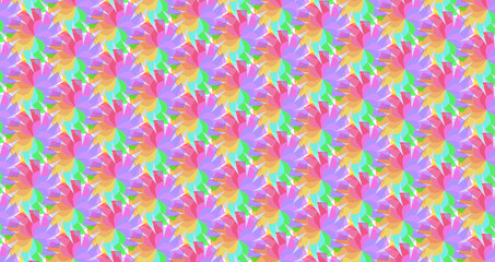 repetitive abstract geometric rainbow pattern-11c2a of the polygon-11c2