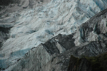 Walking on the Franz Josef glacier New Zealand is a very beautiful experience