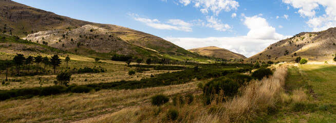 Panoramic view of the Sierra de la Ventana in the province of Buenos Aires, Argentina.