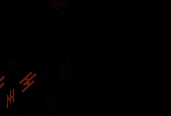 Dark Yellow, Orange vector background with straight lines.