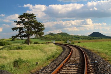 railway in the countryside