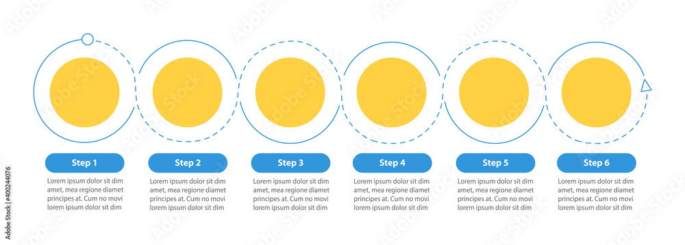 Poster corporate flowchart vector infographic template. presentation design elements with text space. data 