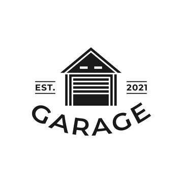 Luxury sports car garage logo &mdash; automotive shield emblem
