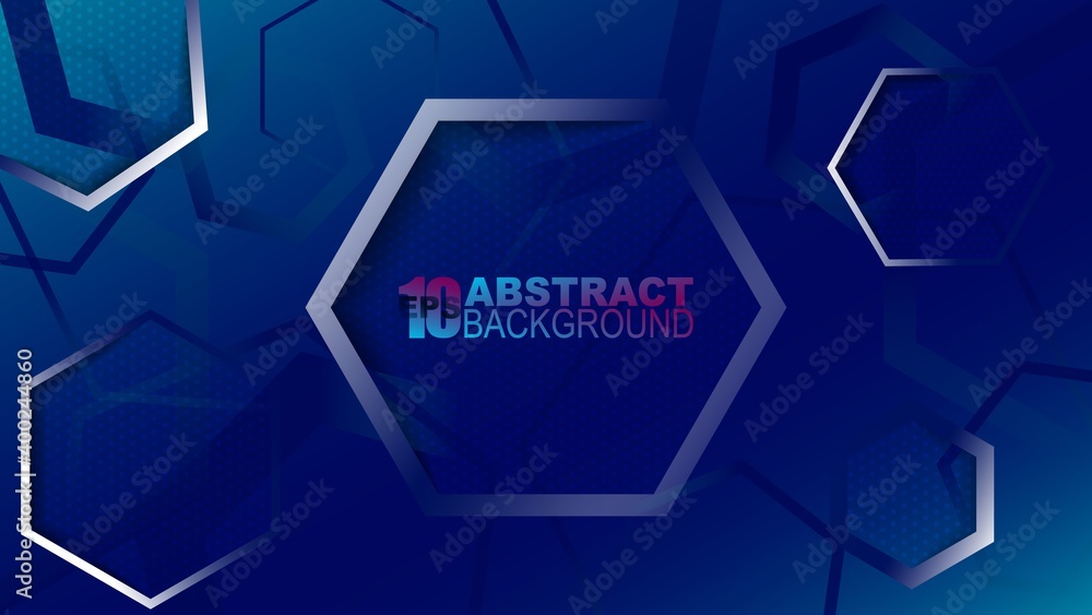Poster eps10 vector background with hexagonal shapes. put your text and use it however you like.