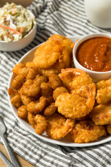 Homemade Deep Fried Shrimp Platter