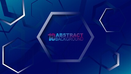 EPS10 vector background with hexagonal shapes. Put your text and use it however you like.