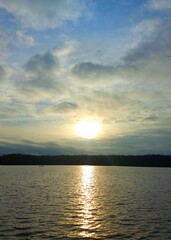sunset on the lake 