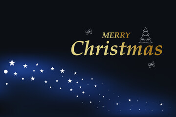 Congratulatory background, merry christmas. Vector background in dark colors. Beautiful background with an inscription.