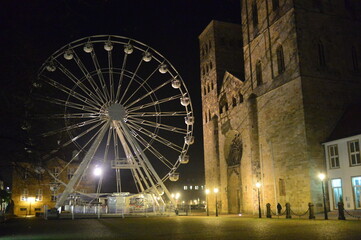 Disused Ferris wheel after corona shutdown