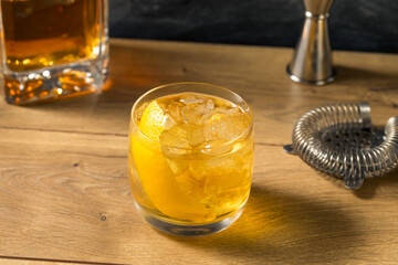 Boozy Refreshing Rusty Nail Cocktail