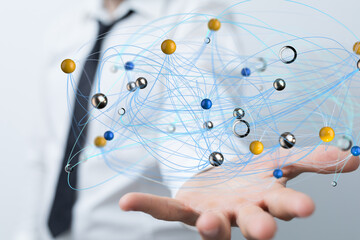 business conference team work connection digital concept