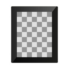 Tablet flat icon.Realistic mock up tablet with shadow.