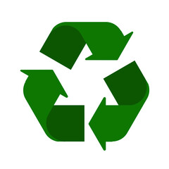 Recyclage logo icon.Green recycle or recycling arrows.Vector.