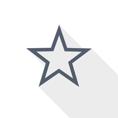 Star vector icon, flat design illustration in eps 10