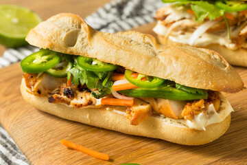 Homemade Vietnamese Banh Mi Sandwich