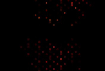 Dark Red vector background with rectangles, circles.