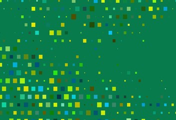 Light Green, Yellow vector texture in rectangular style.