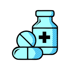 Medicine. Medicine icon. Medicine vector. Medicine icon vector.