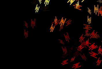 Dark Green, Red vector background with straight lines.