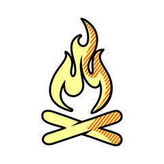 Bonfire. Bonfire icon. Bonfire vector. Bonfire icon vector. Bonfire logo