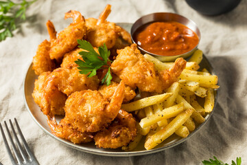 Homemade Deep Fried Coconut Shrimp