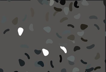 Light Black vector template with memphis shapes.