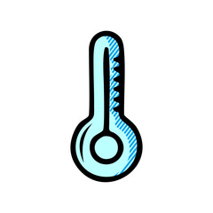 temperature icon isolated on white background from science collection.