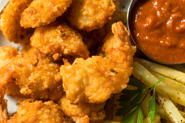 Homemade Deep Fried Coconut Shrimp
