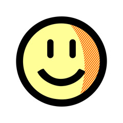 happy icon isolated on white background from miscellaneous collection