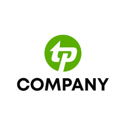letter TP logo