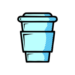 coffee cup icon isolated on white background from coffe shop collection.