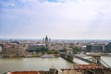 Budapest cityscape with views of Basilica