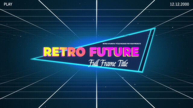 Retro Future Full Frame Titles