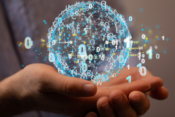 data Digital Network and data concept.