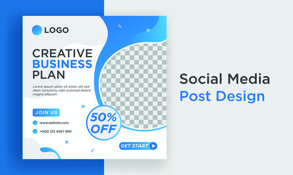 Corporate Business social media post template design