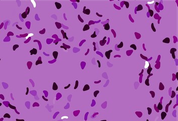 Light Purple vector backdrop with abstract shapes.