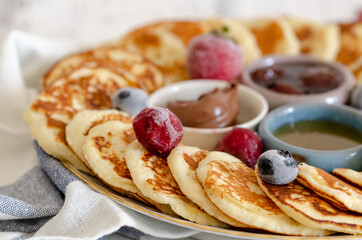Pancakes with fruits