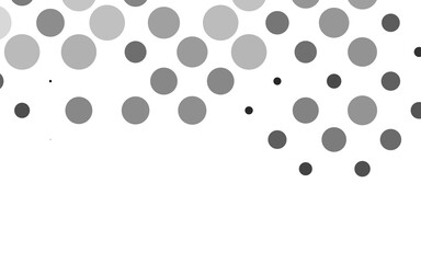 Light Silver, Gray vector texture with disks.