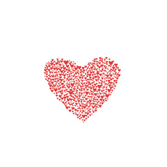 Many Heart Shapes within One Big Heart Shape. St. Valentine's Day Vector Illustration in EPS 10
