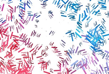 Light Blue, Red vector texture with colorful lines.