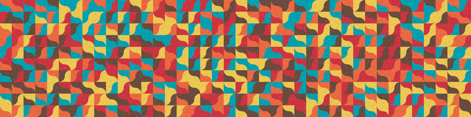 Abstract Geometric Pattern generative computational art illustration