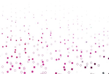 Light Pink vector backdrop with lines, rectangles.