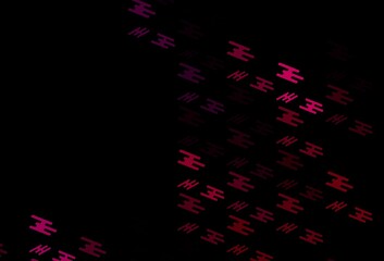 Dark Pink vector background with straight lines.
