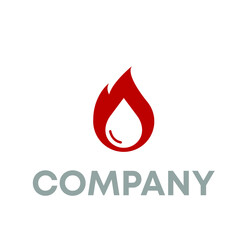 Obraz premium Fire Water Logo Design 