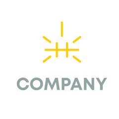 Obraz premium H Light Logo Design 