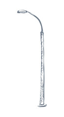 Modern street Lantern. Sketch